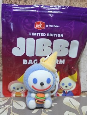 JIBBI Limited Edition Bag Charm — Blue, Yellow, White ' ICY #3